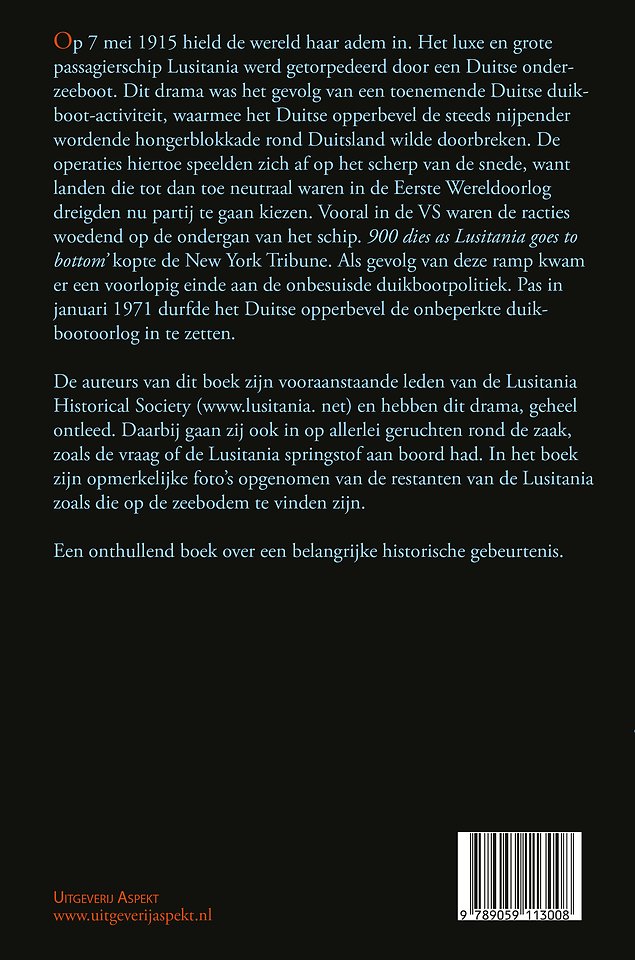 Het drama van de Lusitania