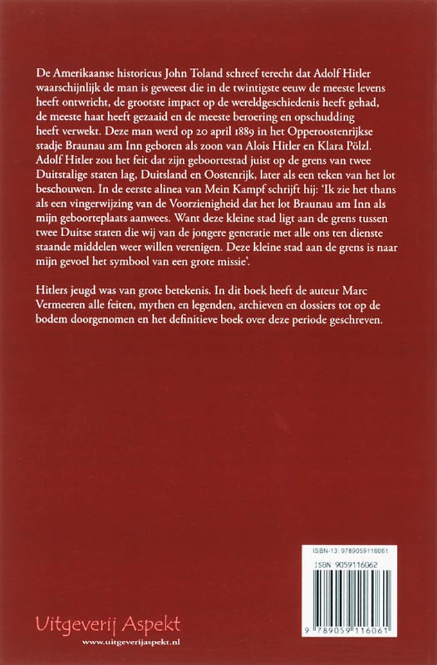 De jeugd van Adolf Hitler 1889-1907