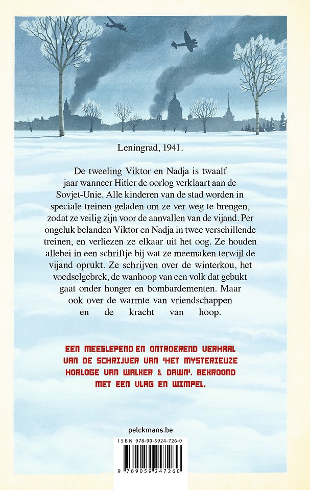 Twee fonkelrode sterren in de blinkend witte sneeuw