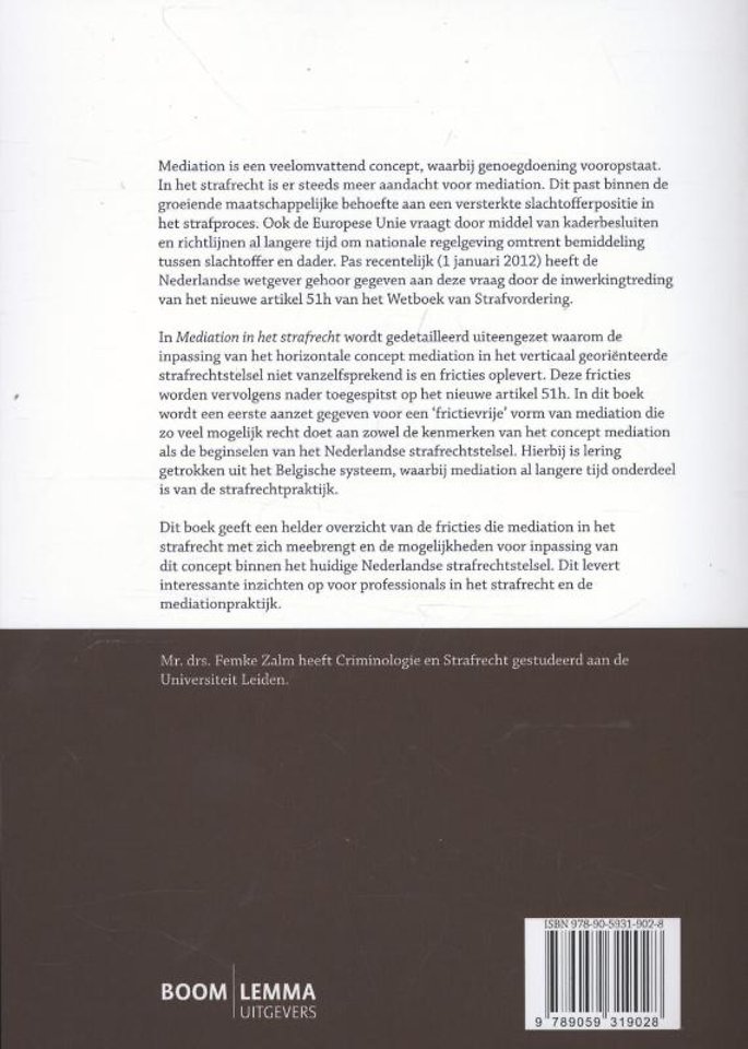 Mediation in het strafrecht