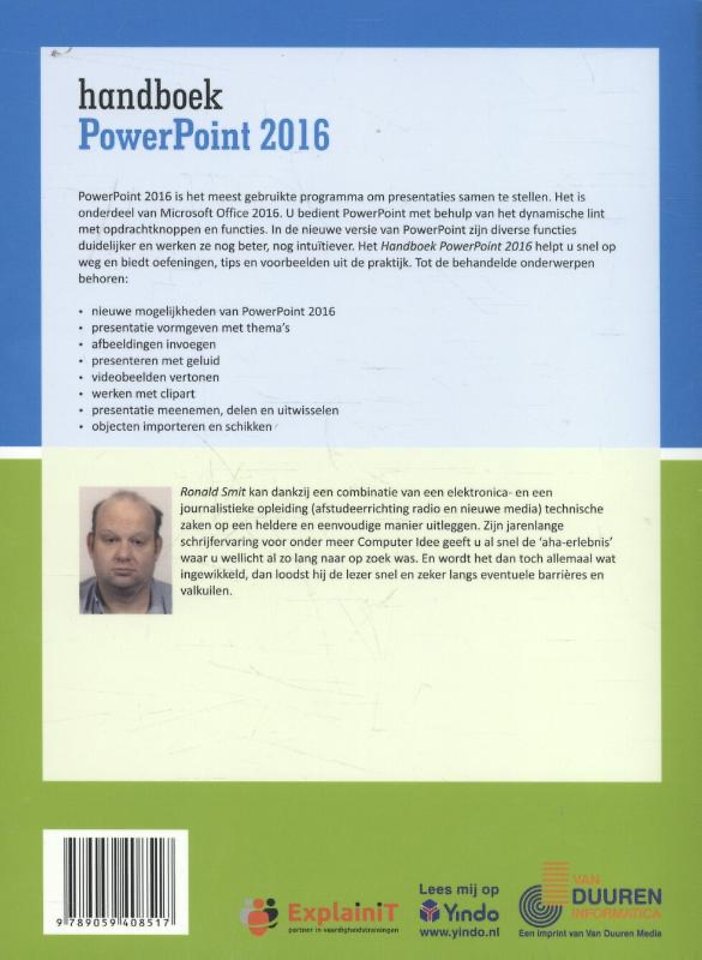 Handboek Powerpoint 2016