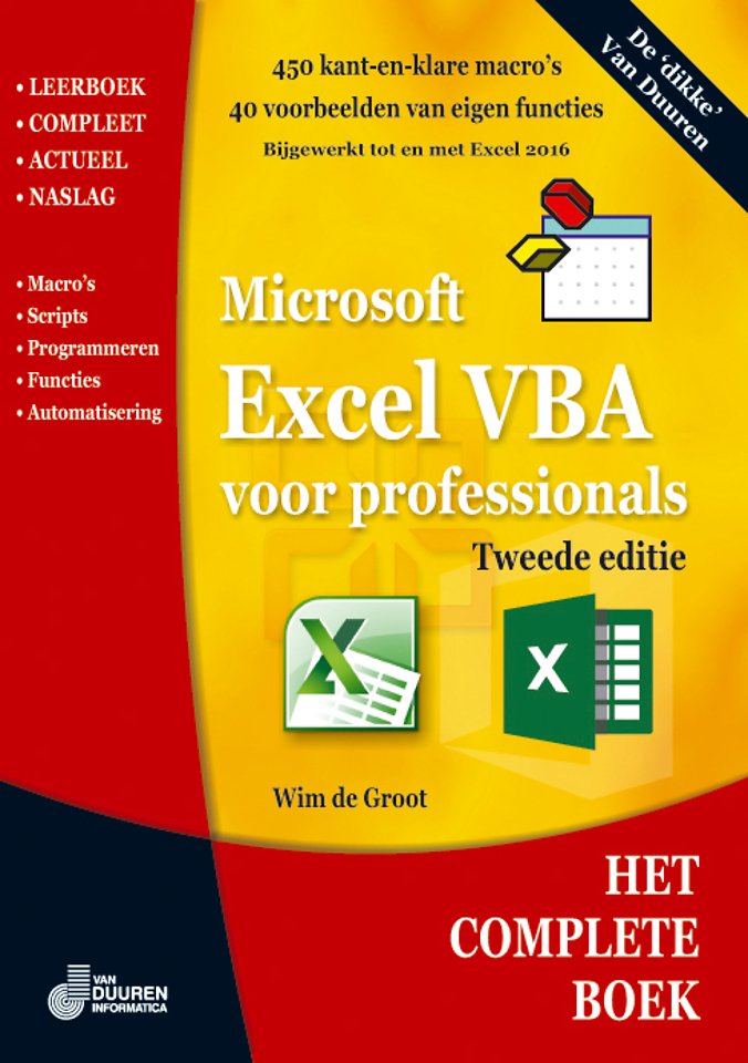 Het Complete Boek Excel VBA voor professionals, 2e editie