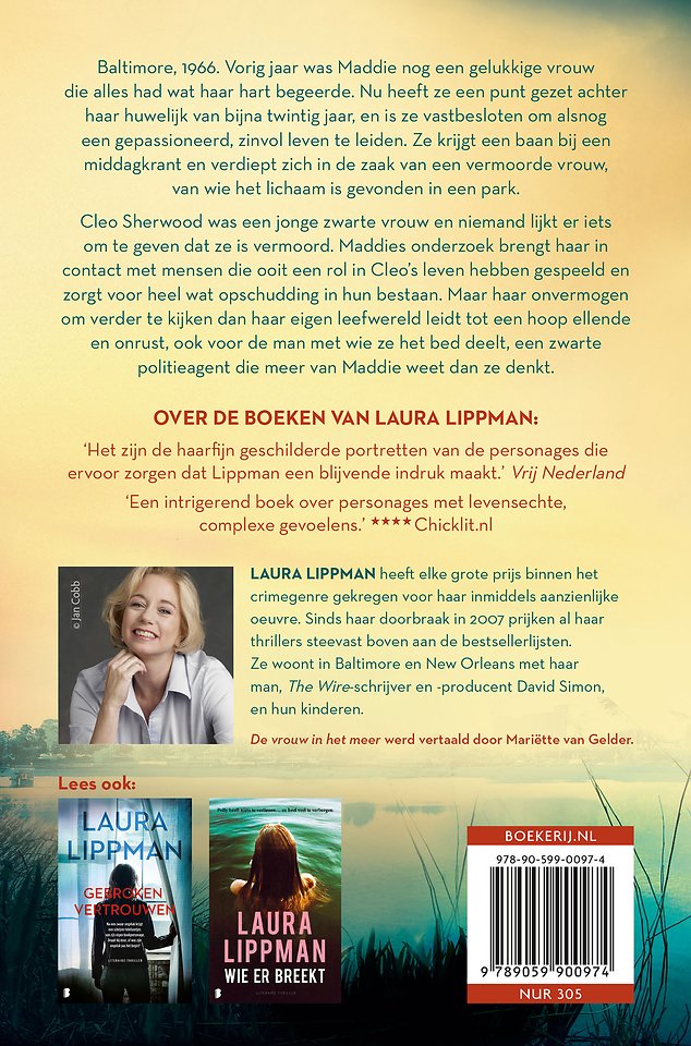 De vrouw in het meer
