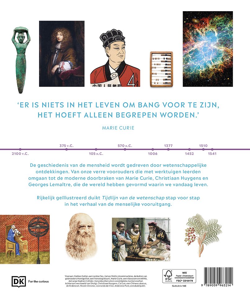 Tijdlijn van de wetenschap