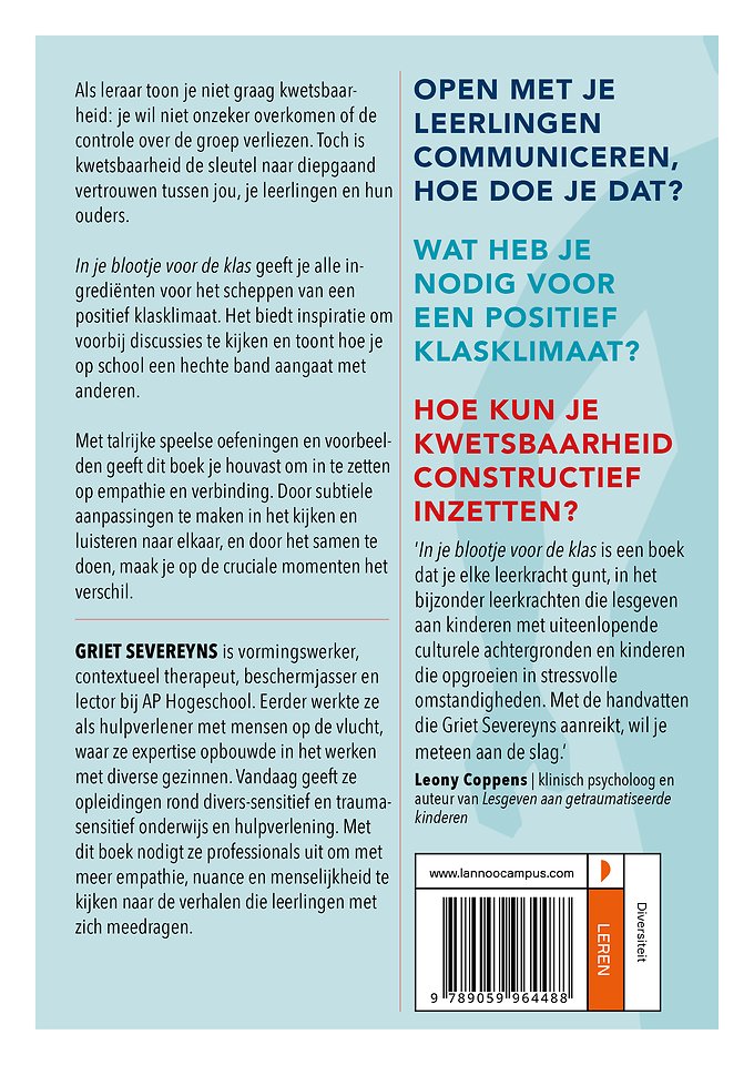 In je blootje voor de klas