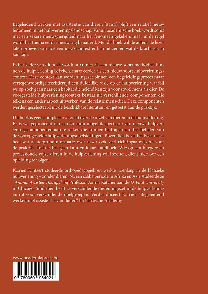 Begeleidend werken met assistentie van dieren