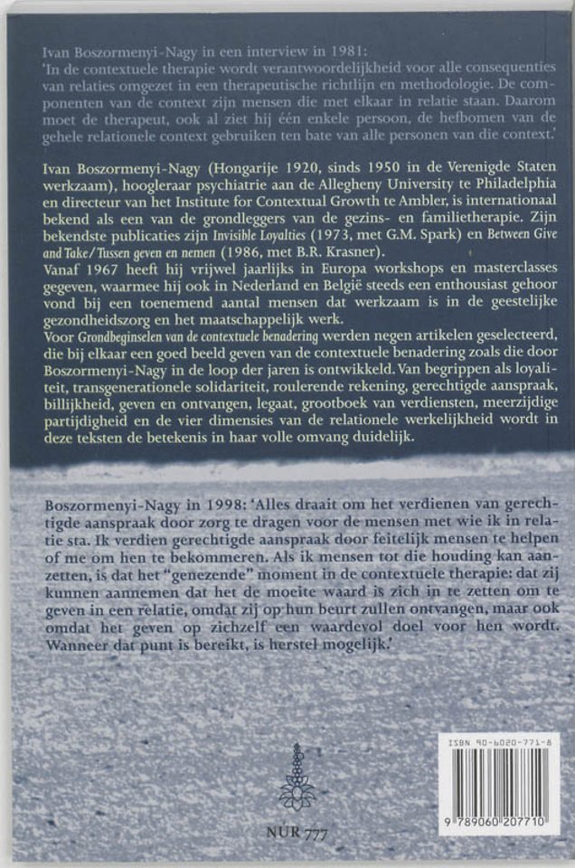 Grondbeginselen van de contextuele benadering