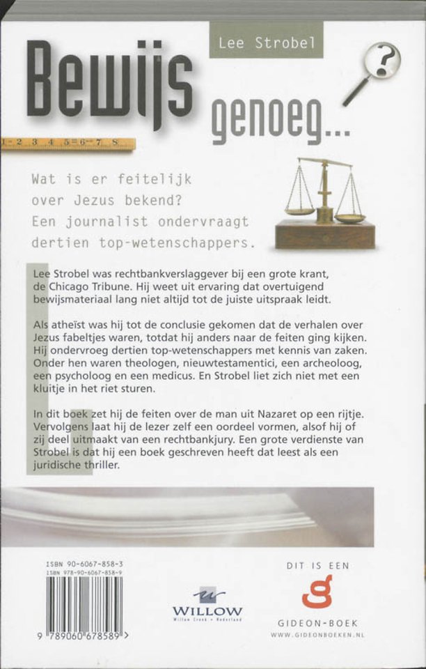 Bewijs genoeg...