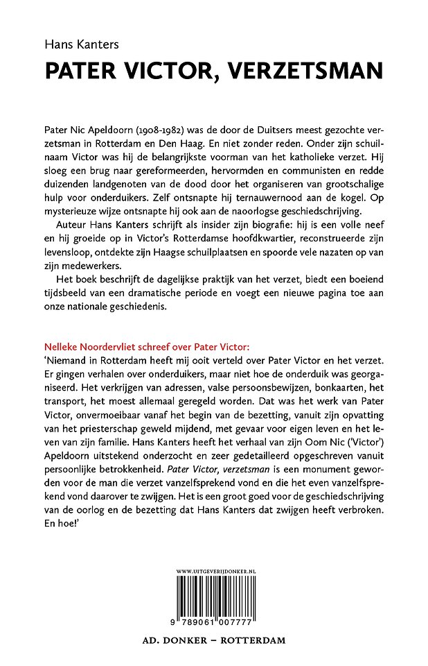 Pater Victor, verzetsman
