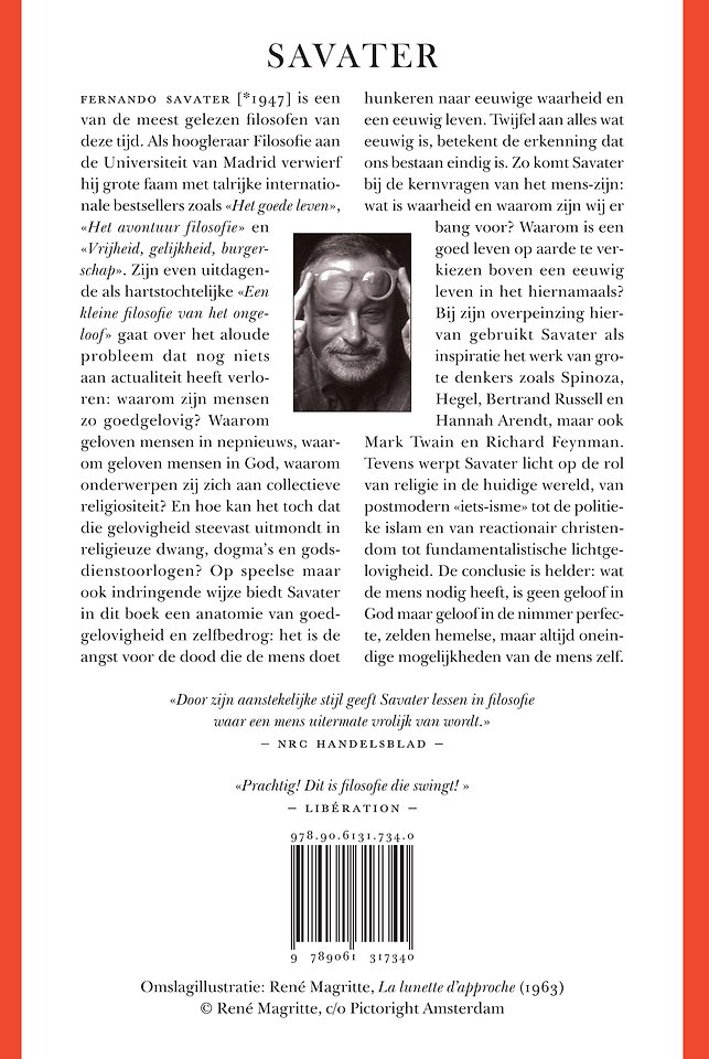 Een kleine filosofie van het ongeloof