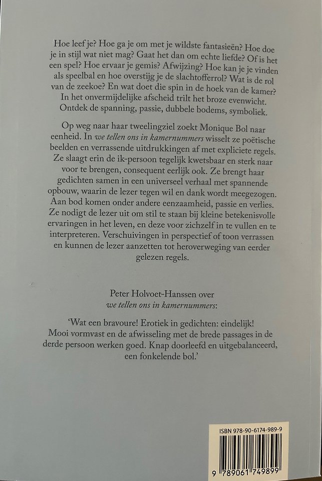 We tellen ons in kamernummers