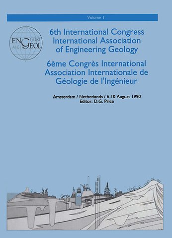 6th international congress International Association of Engineering Geology, volume 1