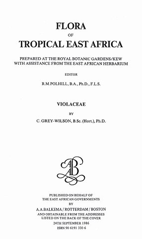 Flora of Tropical East Africa - Violaceae (1986)