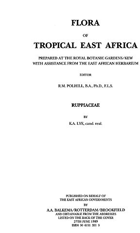 Flora of Tropical East Africa - Ruppiaceae (1989)
