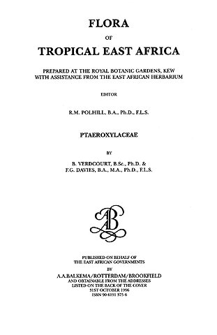 Flora of Tropical East Africa - Ptaeroxylaceae (1996)