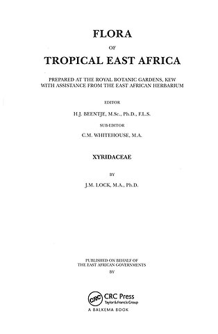 Flora of Tropical East Africa - Xyridaceae (1999)