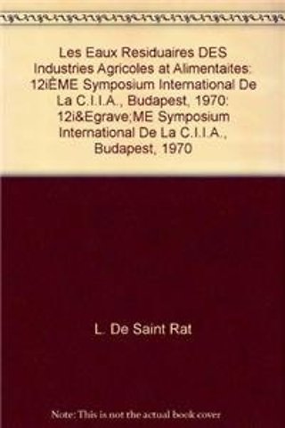Les eaux résiduaires des industries agricoles et alimentaires