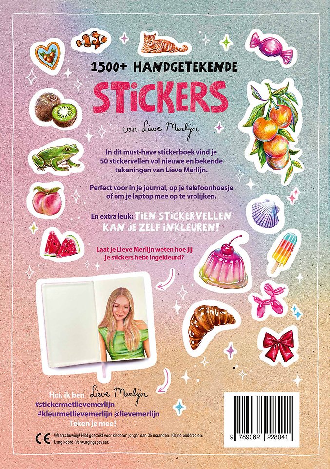 Sticker met Lieve Merlijn
