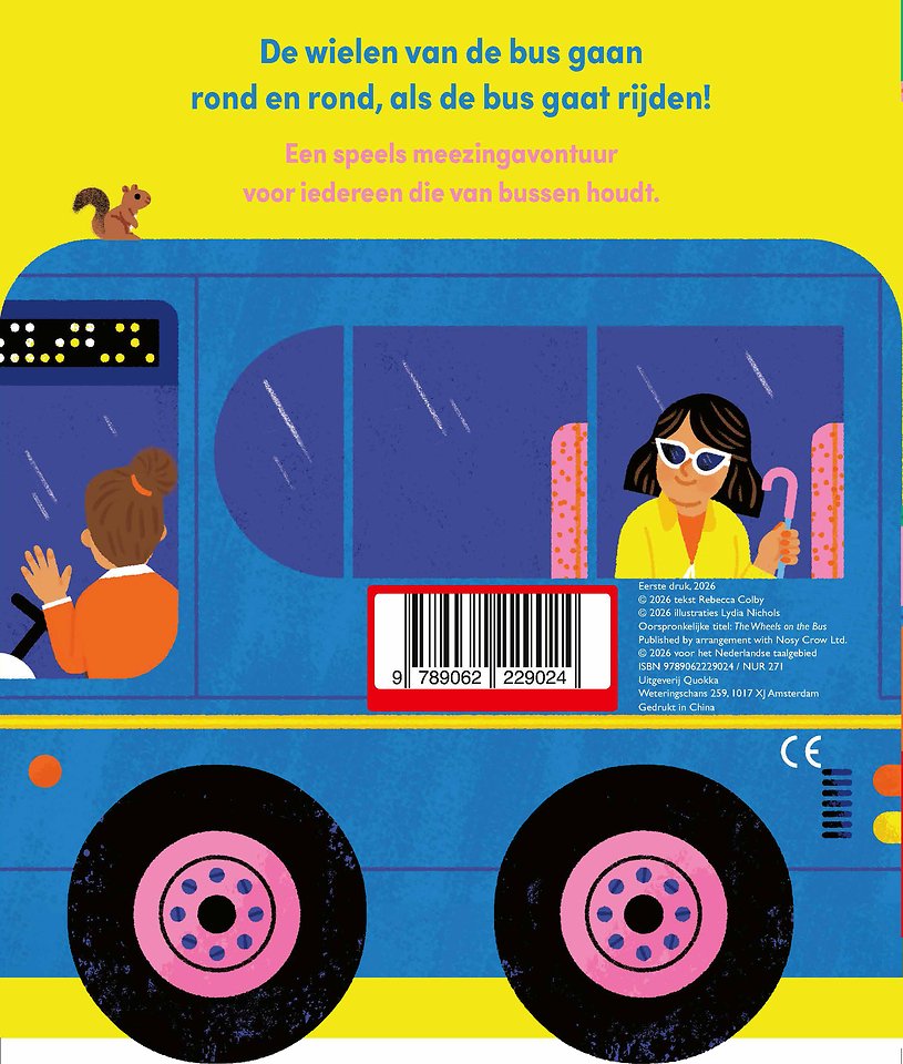 De wielen van de bus