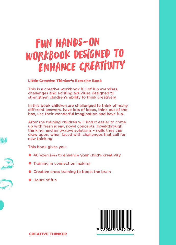 Little creative thinker’s exercise book