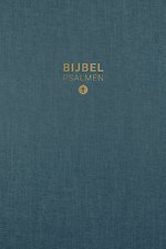 HSV Bijbel met Psalmen 10x15 linnen petrol