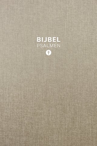 HSV Bijbel met Psalmen 10x15 linnen taupe