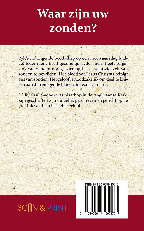 Waar zijn uw zonden?