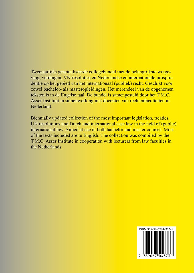 Elementair Internationaal Recht 2025 - Elementary International Law 2025