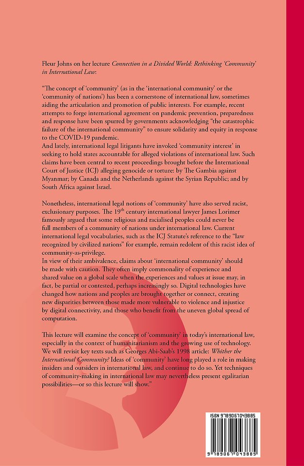 Connection in a Divided World: Rethinking ‘Community’ in International Law