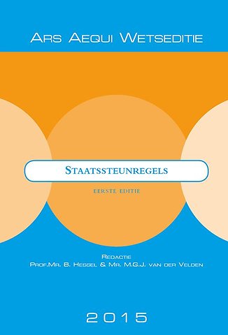 De Europese staatssteunregels 2015