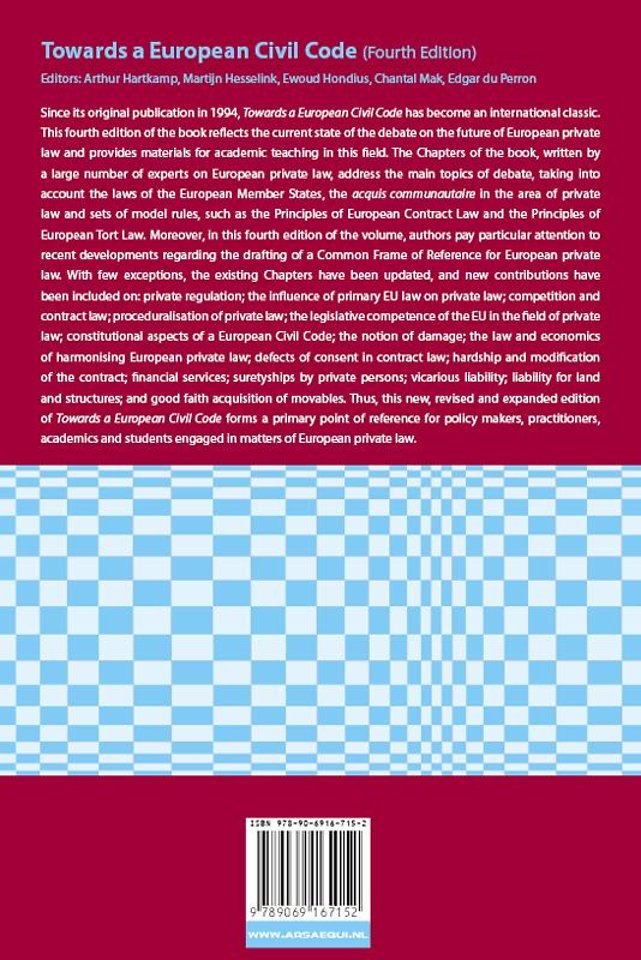 Towards a European Civil Code