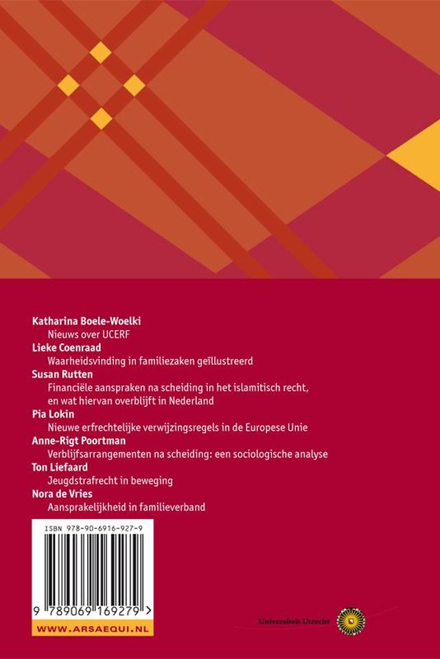UCERF 6 - Actuele ontwikkelingen in het familierecht