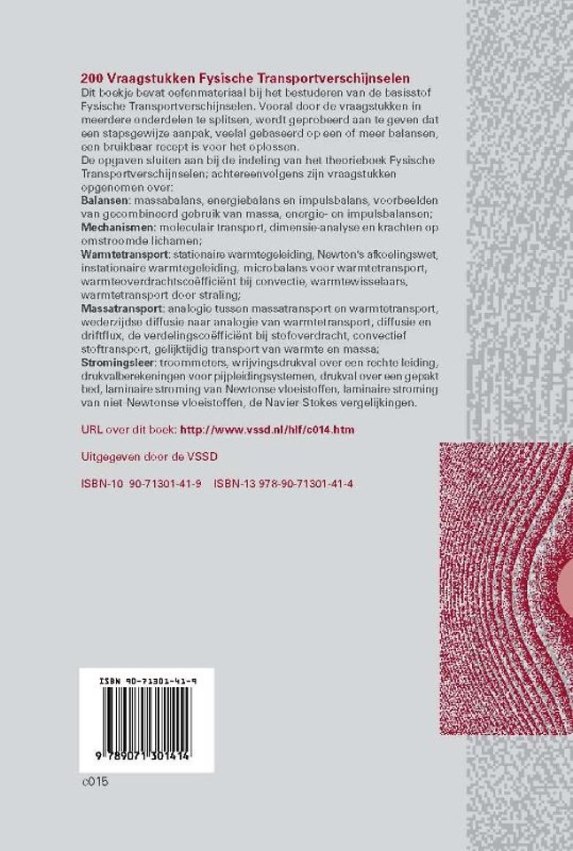200 vraagstukken fysische transportverschijnselen