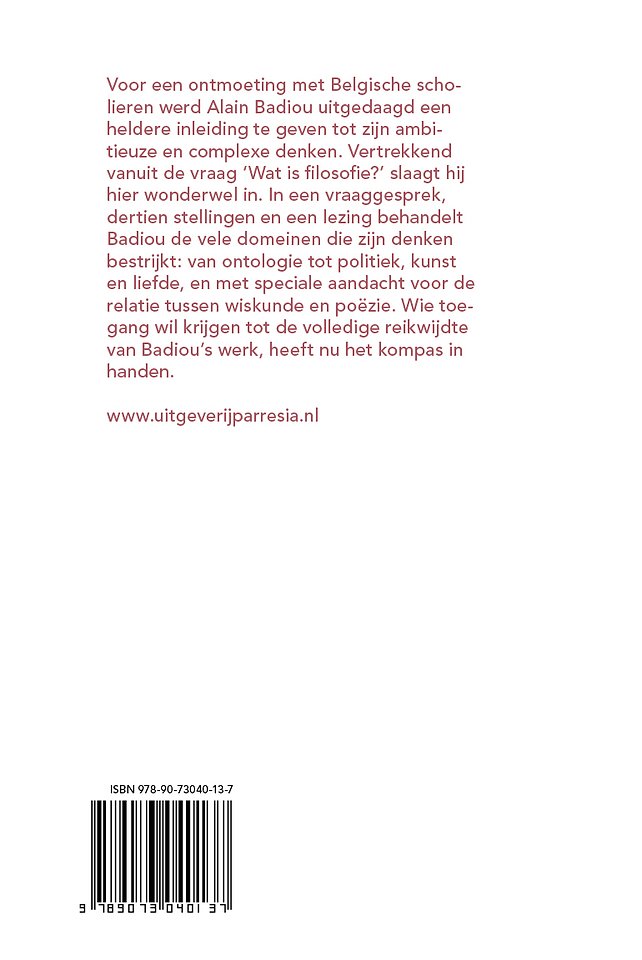 Alain Badiou door Alain Badiou