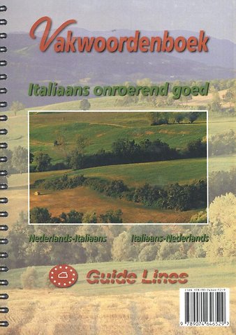 Vakwoordenboek Italiaans onroerend goed