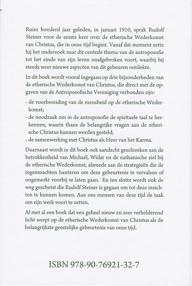 De verschijning van de etherische Christus