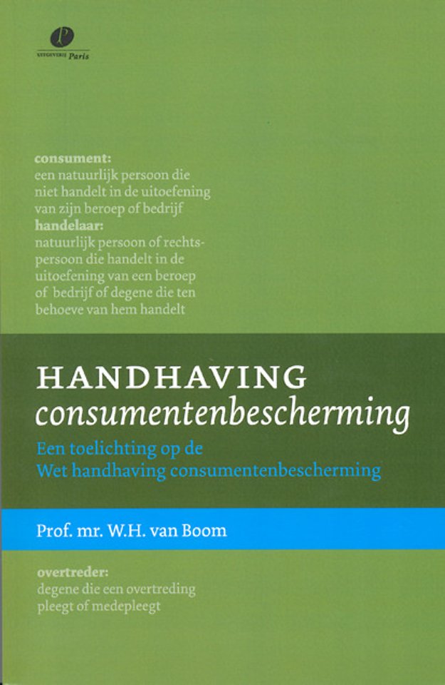 Handhaving consumentenbescherming Handhaving consumentenbescherming