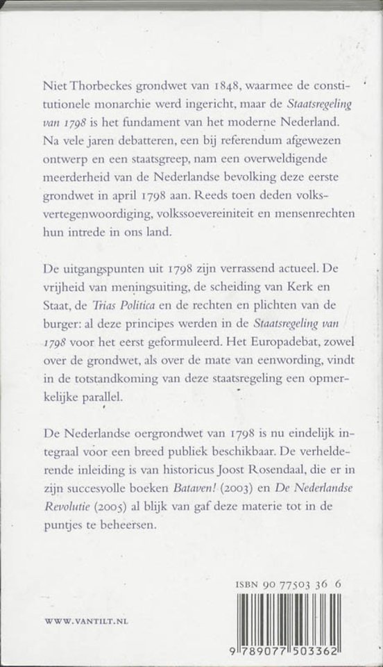 Staatsregeling voor het Bataafsche Volk 1798