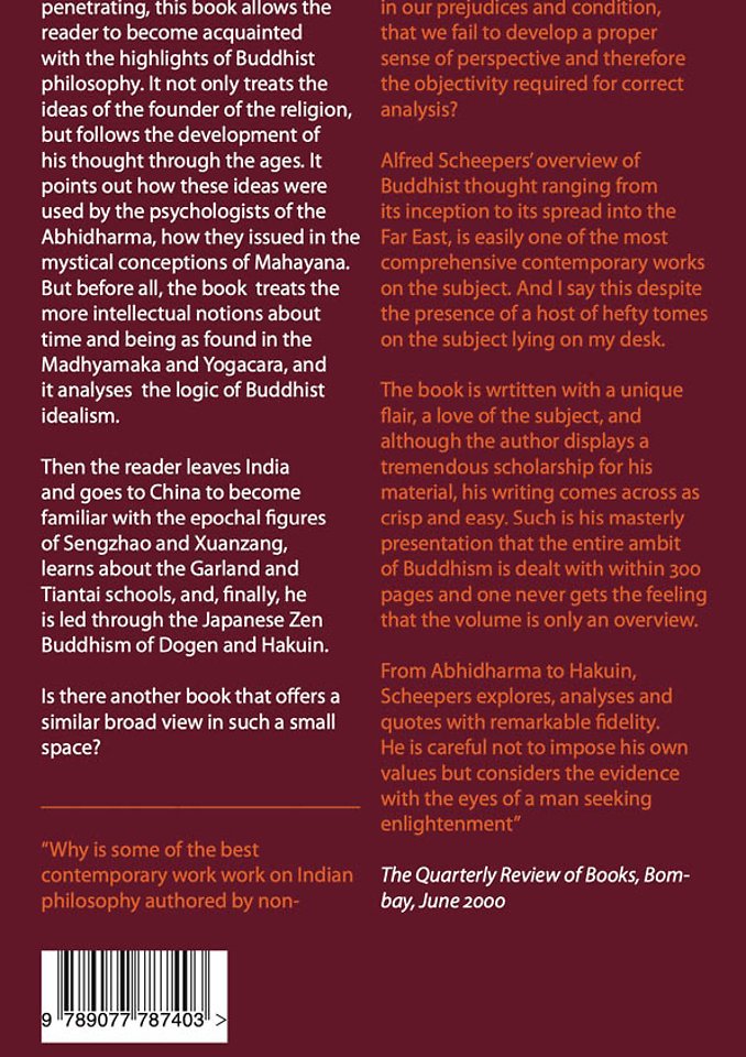 A survey of Buddhist thought