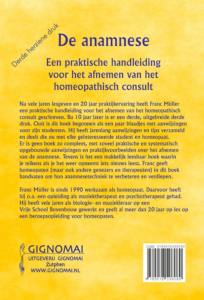De anamnese