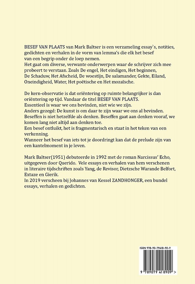 Besef van Plaats