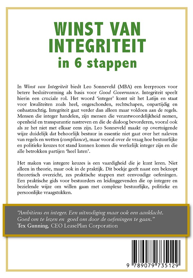 Winst van integriteit