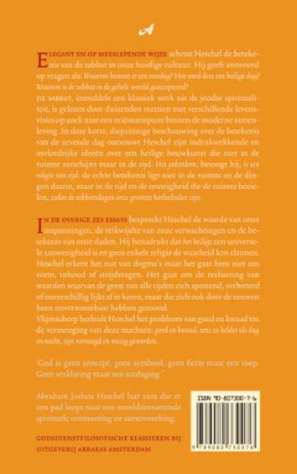 De sabbat & vernieuwing van de moderne mens