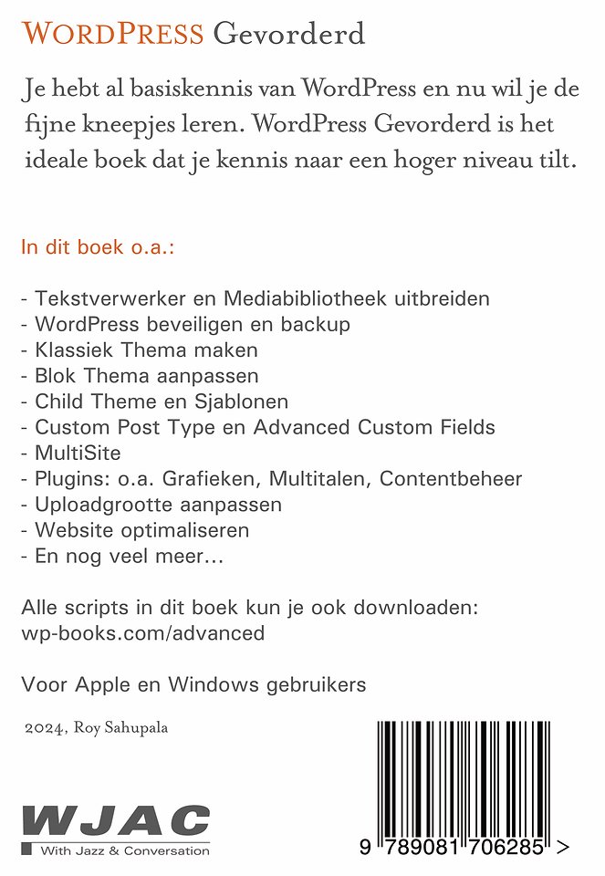 WordPress Gevorderd