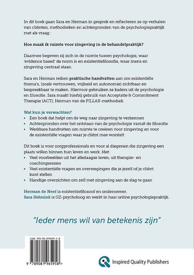Ruimte voor zingeving