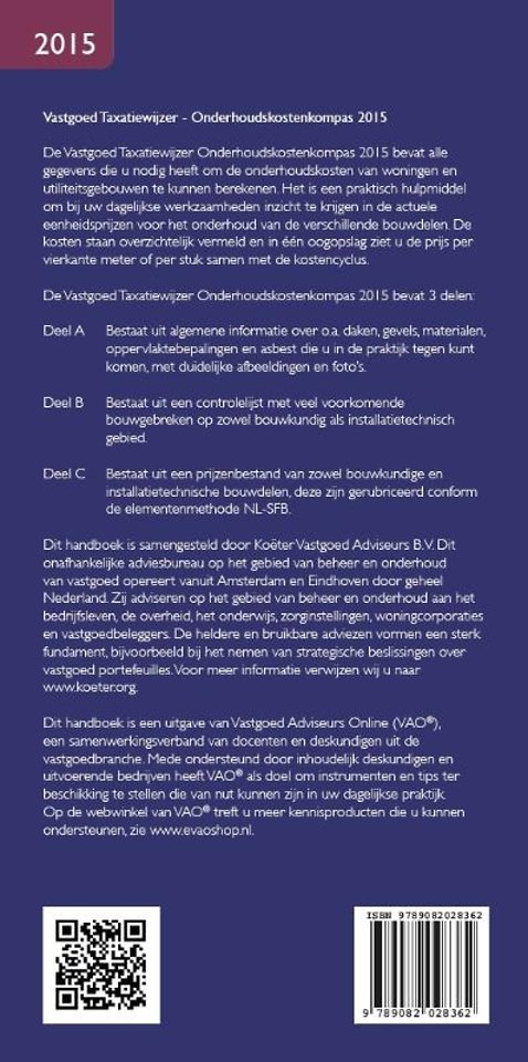 Vastgoed Taxatiewijzer 2015 Onderhoudskostenkompas