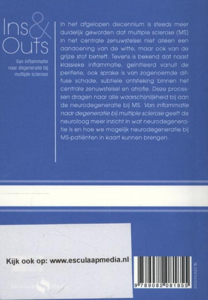 Van inflammatie naar degeneratie bij multiple sclerose