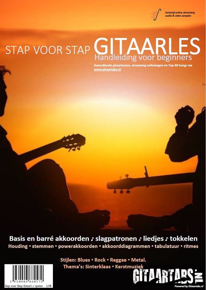 Stap voor Stap Gitaarles Handboek - Inclusief Online Videos & Streaming Samples