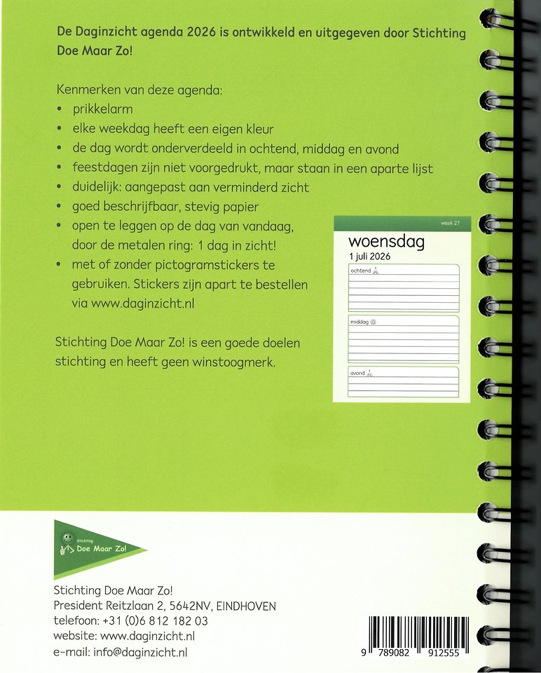 Daginzicht agenda 2026 2 1 juli tot en met 31 december