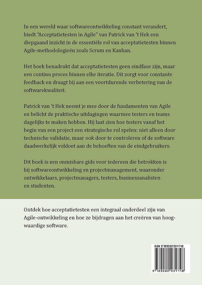 Acceptatietesten in Agile